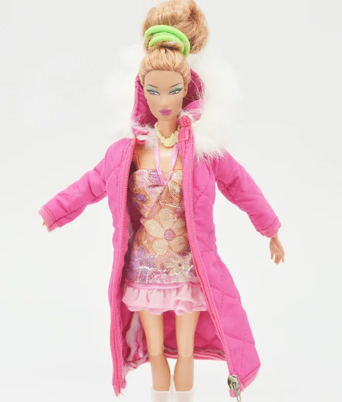 rose coat for barbie 1