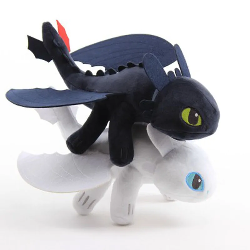 23cm Toothless Dragon Plush Dolls How To Train Your Dragon Night Fury Stuffed Soft Dolls Animal Toys For Kids Gifts K0076