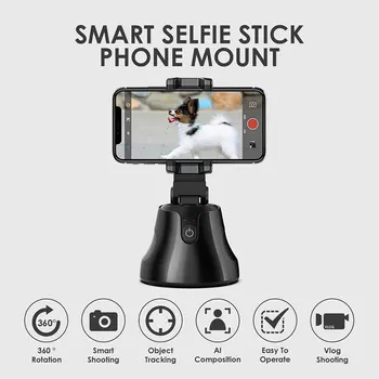

Auto Smart Shooting Selfie Stick for Smart Phones Smart Object Tracking 360 Degree Rotation Face Tracking Camera Phone Holder