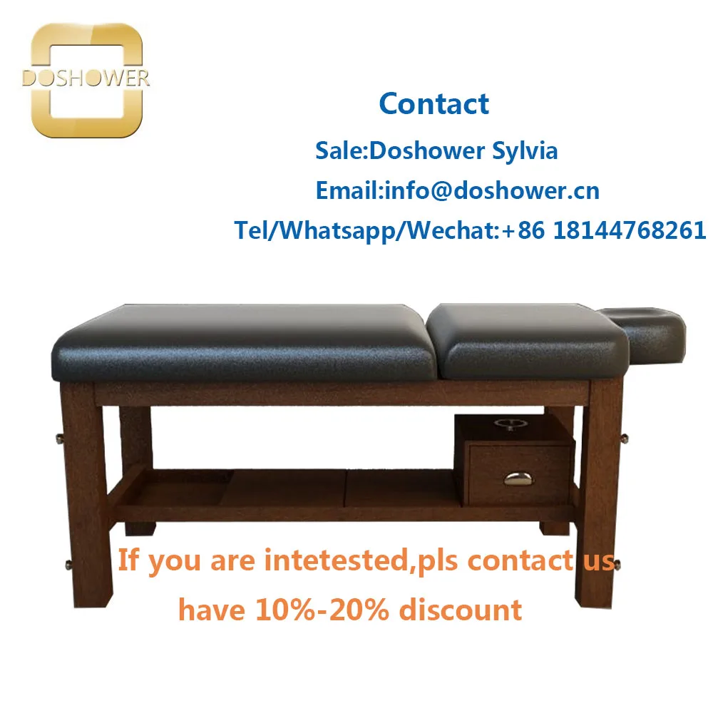 Doshower DS-W20203 massage table headrest with facial bed massage bed medical massage spa for massage bed wooden