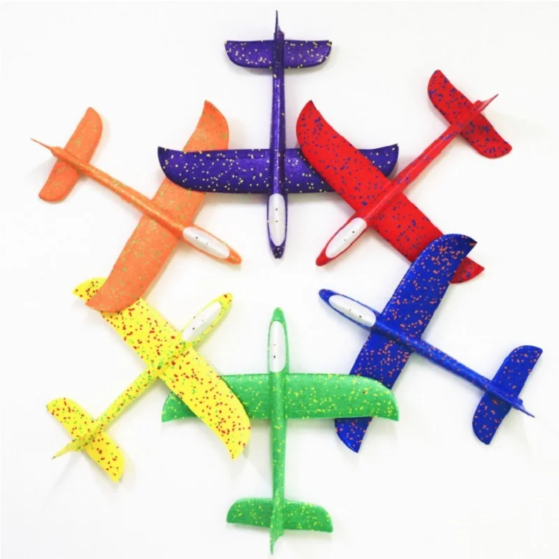 Hand throw airplane EPP Foam Outdoor Launch Glider Plane Kids Toys 48 cm Interesting Launch Throwing Inertial Model Gift toys foam plane foam aircraft
