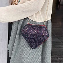 Женская модная повседневная универсальная сумка через плечо со стразами