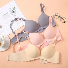 Женский бесшовный бюстгальтер с эффектом пуш-ап, без косточек, нижнее белье, бюстгальтеры, дышащий сексуальный бюстгальтер, приятный цвет, комфортное нижнее белье для женщин, нижнее белье# D