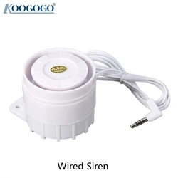 Mini sirène filaire, système d'alarme de sécurité domestique sans fil, avec Jack 3.5mm, 3G/4G, 110db 