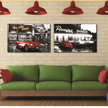 

Red Car Poster Painting Modern Fashion Wall Art Canvas For Living Room Toilet Painting Home Decor Picture Painting