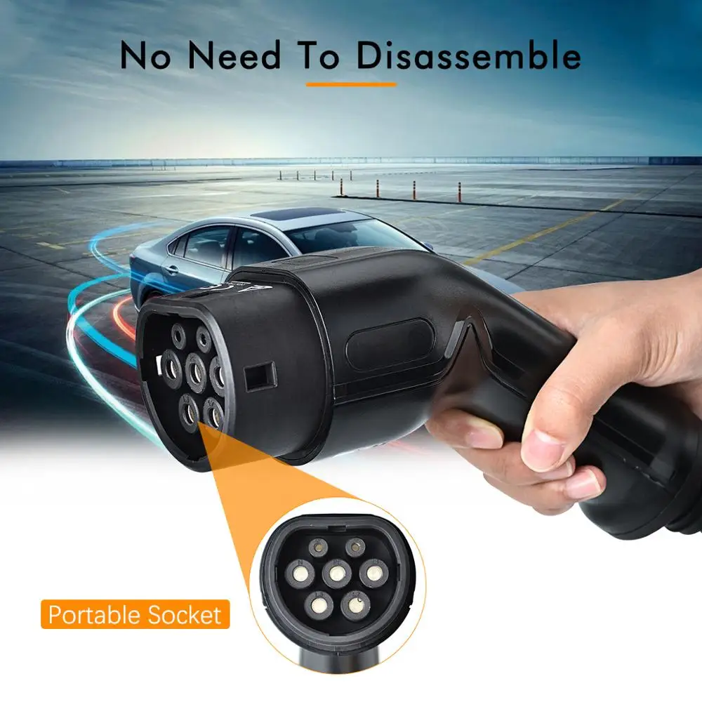 EV charger Type 2 IEC62196  EVSE EV charging cable