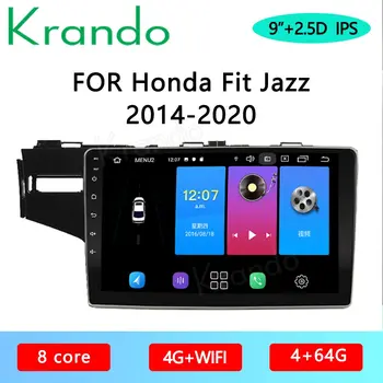 شراءمشغل راديو Krando يعمل بنظام الأندرويد 10.0 بشاشة 9 بوصات باللمس الكامل للسيارة Honda FIT JAZZ 2014-2020 مزود بنظام ملاحة لتحديد المواقع مشغل راديو متعدد الو...
