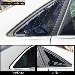 A4 B9 4 двери заднее стекло крыло черный глянец боковой вентиляционный щит для Audi A4 2017 ~ 2019