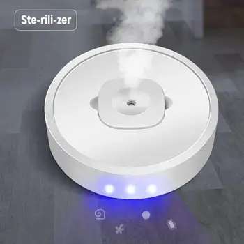 

4-in-1 Movable Air Purifier Humidifier UV Sterilization Room Fresh Cooling Robot air purifier aroma diffuser for Home or Office