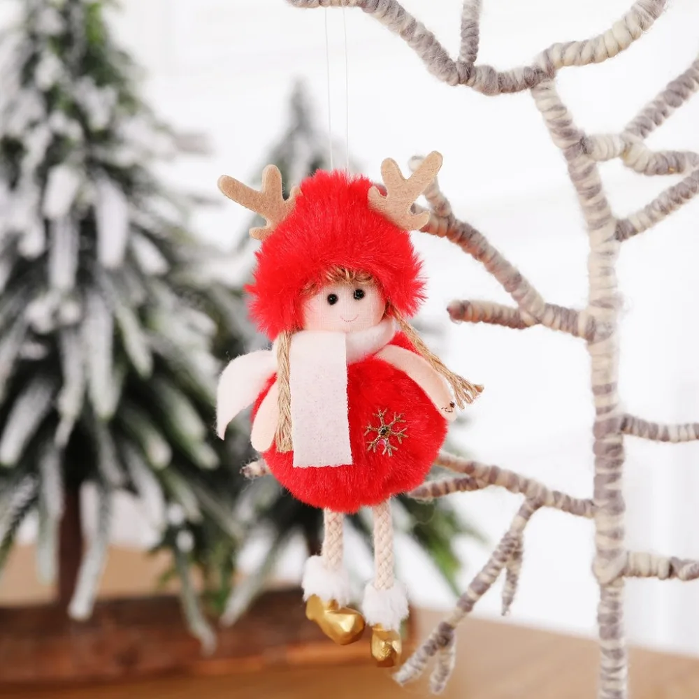 Год, новинка, Рождество, милая шелковая плюшевая кукла-ангел, Рождественская елка, украшения, Noel, Рождественское украшение для дома, детские подарки
