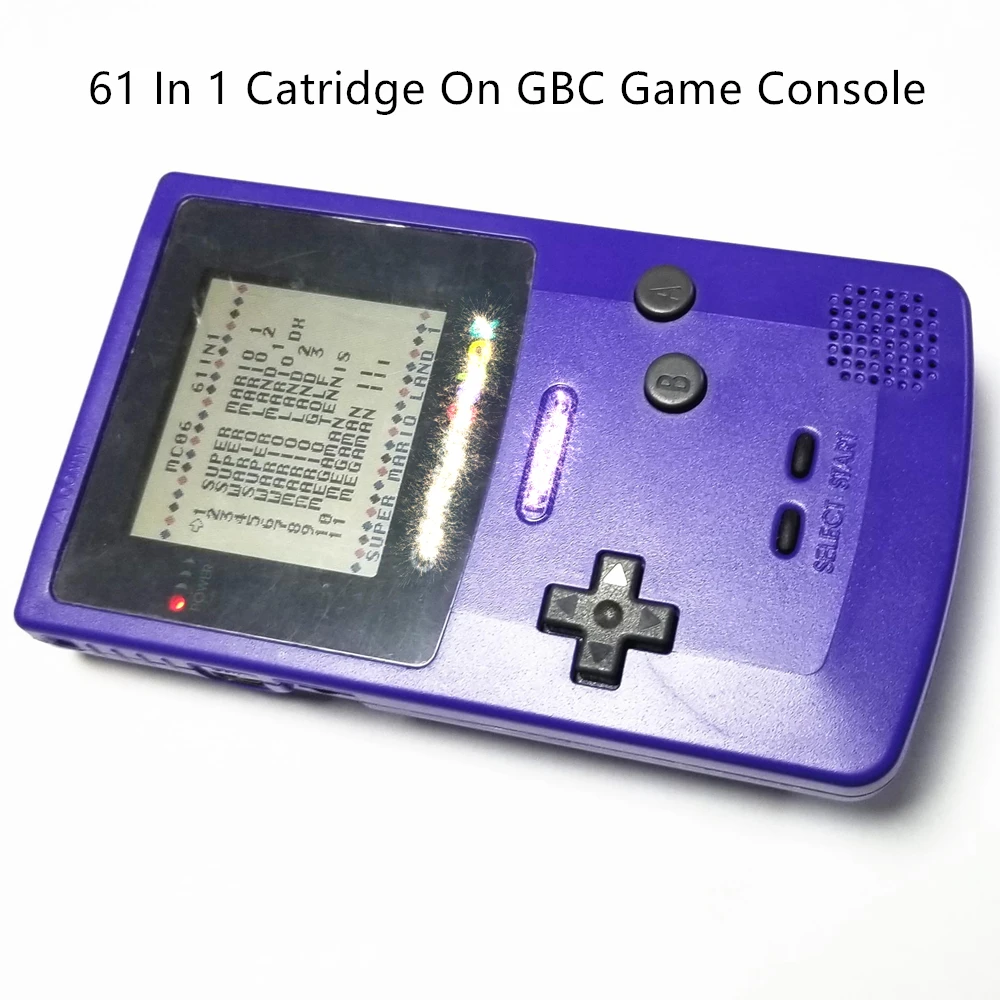 Бесплатная доставка игровой картридж 61/108 в 1 карта для игр бит Nintendo GBC серии gb