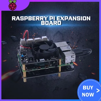 

Raspberry Pi 4 Model B X735 Power Management & Auto Cooling Expansion Board with Safe Shutdown 5V Max 8A Output for Raspberry Pi