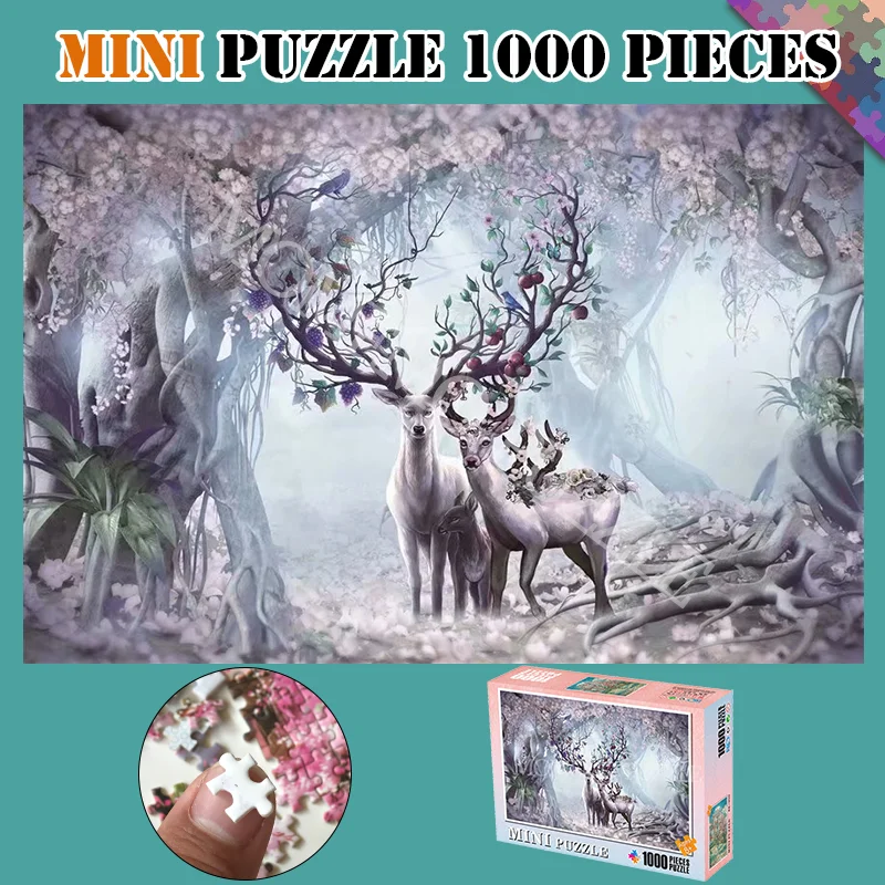 1000pcs animal forêt Puzzle À faire soi-même Puzzle Toys Montage Photo Décoration