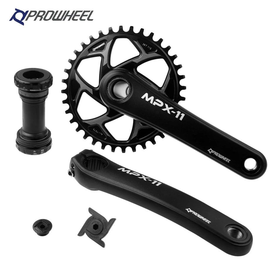 PROWHEEL 9/10/11 Скорость Crank передняя Звездочка комплект BB каретка 170 мм 36Т GXP с зубцами пластина MTB велосипеда диаметра окружности болтов(звездочка цепной передачи
