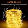 Outdoor Rope Lights10-30M Waterproof Tube String Lights 8 Modes 4.5V Plug for Garden Yard Path Fence Stairs Party navidad Decors ► Photo 3/6