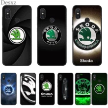 Мобильного телефона, силиконовый чехол для телефона для Xiaomi Redmi Note 4 4X5, 6, 7, 8 Pro 5A премьер-Крышка для автомобиля Skoda логотип сумка в форме ракушки