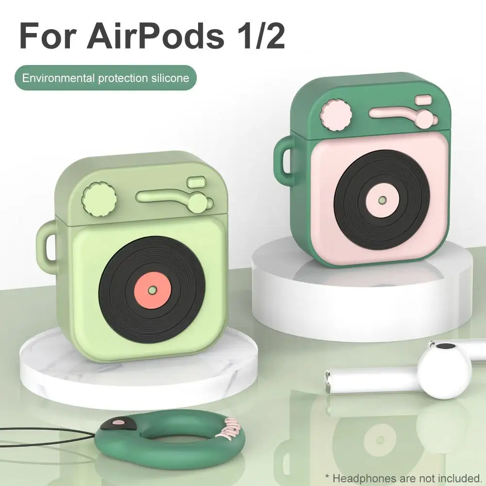 

Cartoon Portable Silicone Bluetooth Earphones Protective Case Cover for AirPods
