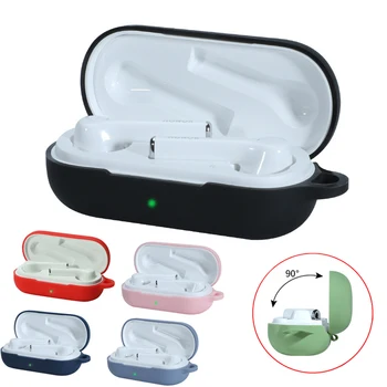 

Silicone Case for Flypods 3 Soft Protective Cover with Anti-lost Buckle for Flypods 3 Charging Box