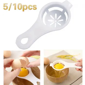 

5/10pcs Egg Yolk Separator Egg Divider Protein Separation Sieve Tool Food-grade Egg Tool Kitchen Cooking Tools Gadgets 14*6.5cm