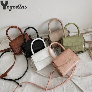 

Fashion Crocodile Pattern Crossbody Bag For Women PU Leather Portable Handbag Flap Shoulder Bags Ladies Designer Luxurious Bags