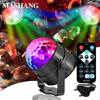

Led Disco Light Stage Light Automatic sound activation rotating remote control disco lamp Laser projector ballroom effect light