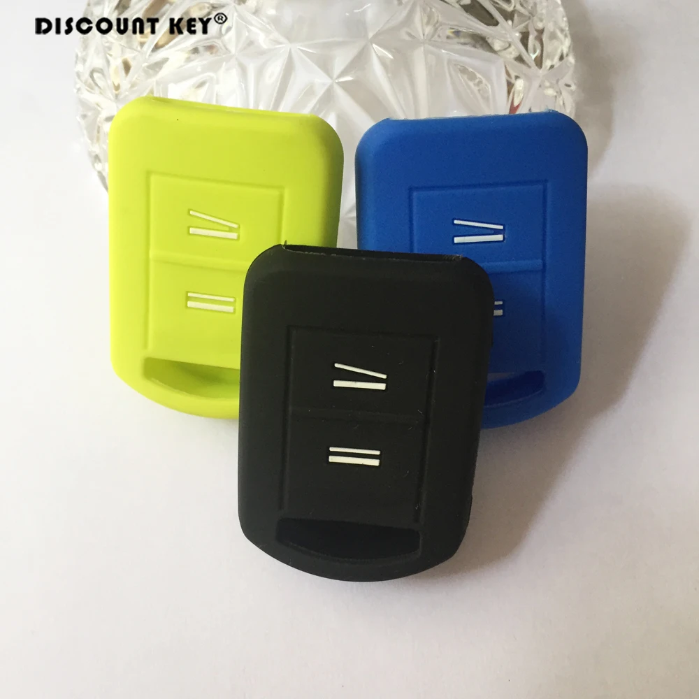 2 кнопки силиконовый чехол для ключа автомобиля Opel Vauxhall Agila Corsa C Combo Meriva Tigra 1999-2010