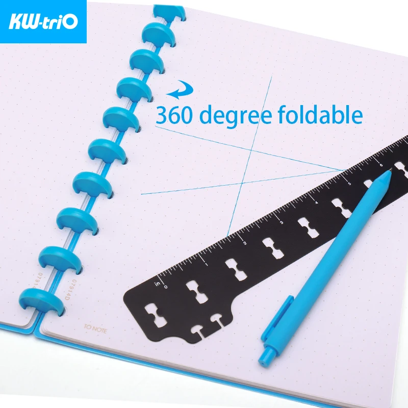 Solid Notebook Binding Discs 20mm 12pcs/box KW-triO Loose-leaf Rings Binder Mushroom Hole DIY Binder Discs Binding Accessories