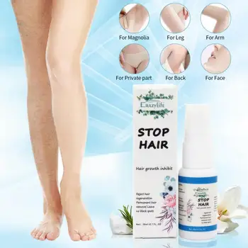 

Hair Growth Inhibitor Hair Removal Spray Hair Removal From Body Legs Armpit Painless Facial Stop Hair 20ML Unisex Natural TSLM2
