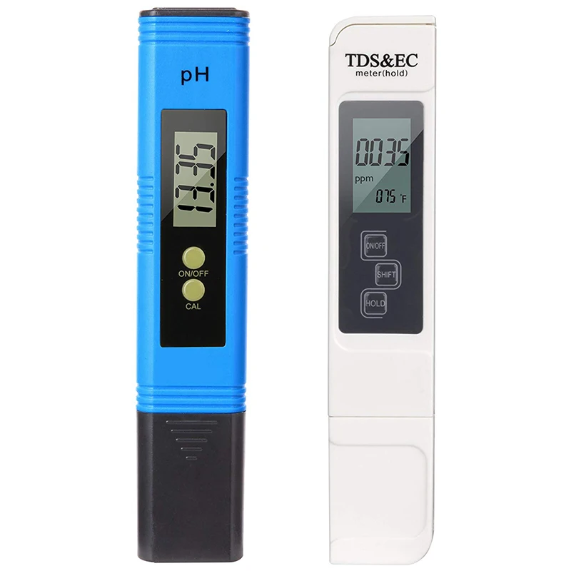 

Water Quality Test Meter TDS PH EC Temperature Portable PH Pen PH Test Pen and TDS & EC Test Pen Test 4 in 1 Set
