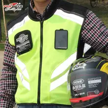 Светоотражающий Жилет мотобайк жилет очки для мотокросса, для мотогонок, для езды по бездорожью Жилет Мотоцикл Touring Ночная езда куртки для Honda Suzuki