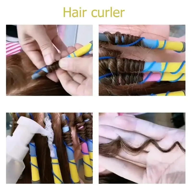 40 шт. DIY ролик для волос для женщин и девочек щипцы для завивки волос бар для игры в керлинг мягкие парикмахерские инструменты для самостоятельной укладки волос