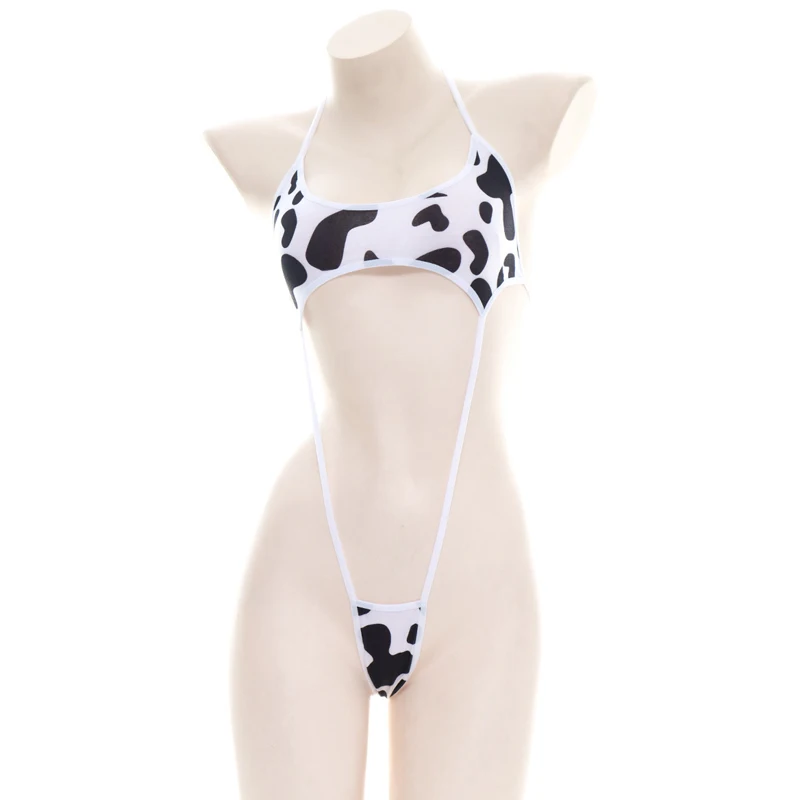 AniLV Anime Cartoon Cow Series Bodysuit Underwear Maid Unifrom Costume Kawaii Girl Bikini Swimsuit Set Outfit Cosplay