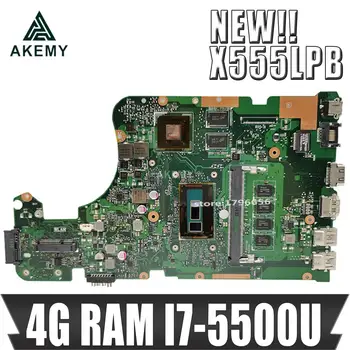 

Akmey X555LP REV 1.1 mianboard for ASUS X555LPB X555LP X555Li X555LPB laptop motherboard 4GB RAM I7-5500 Radeon R5 M230/2GB