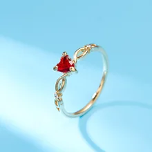 

2021 New Simple Heart Ring for Women Female Cute Romantic Finger Rings Rhinestone Girl Wedding Engagement Birthday Jewelry Gift