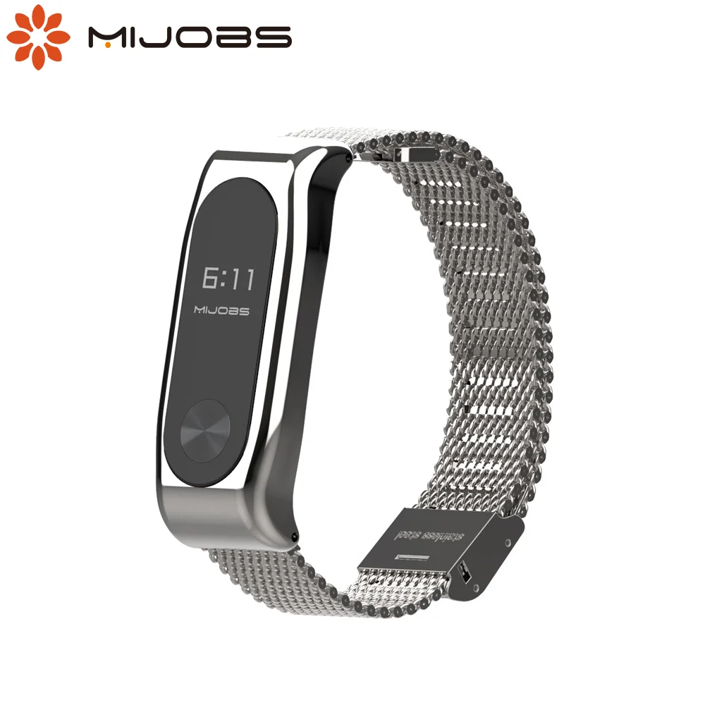 Магнитный браслет для Xiaomi Mi band 2 металлический смарт часов Band