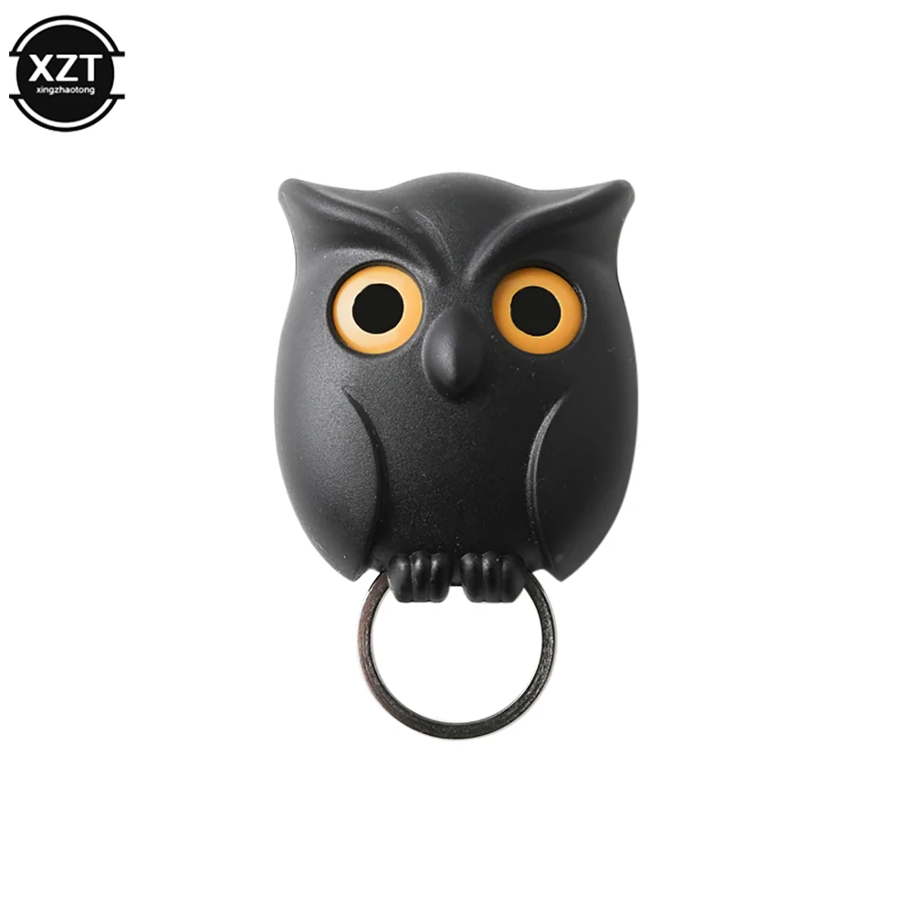 Set 3 Portachiavi Magnetici A Forma Di Gufo - Ganci Autoadesivi Per Parete, Portachiavi Interattivi Con Occhi Che Si Aprono, Regalo Simpatico Per Casa E Ufficio