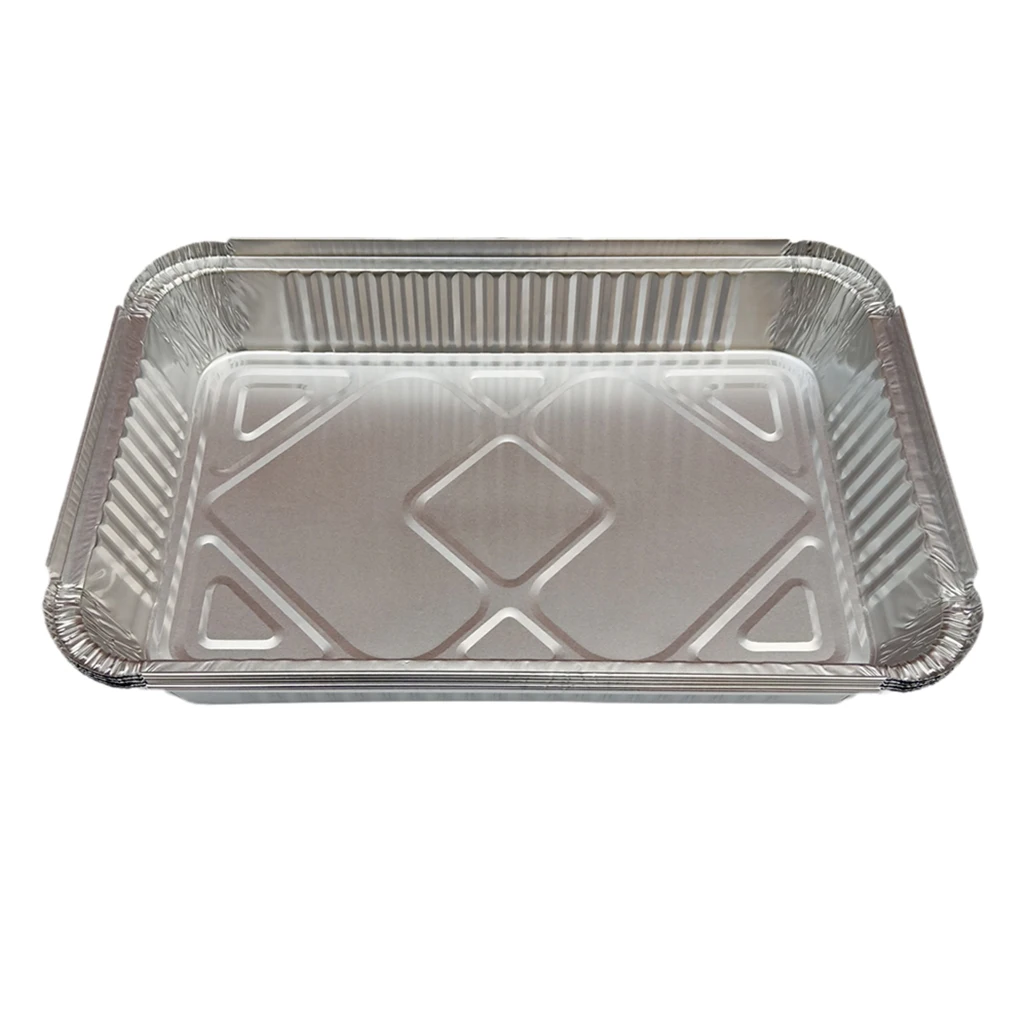 5/10/20xAluminum Foil BBQ Grease Pans Weber Drip Pans Disposable BBQ Grease Pan