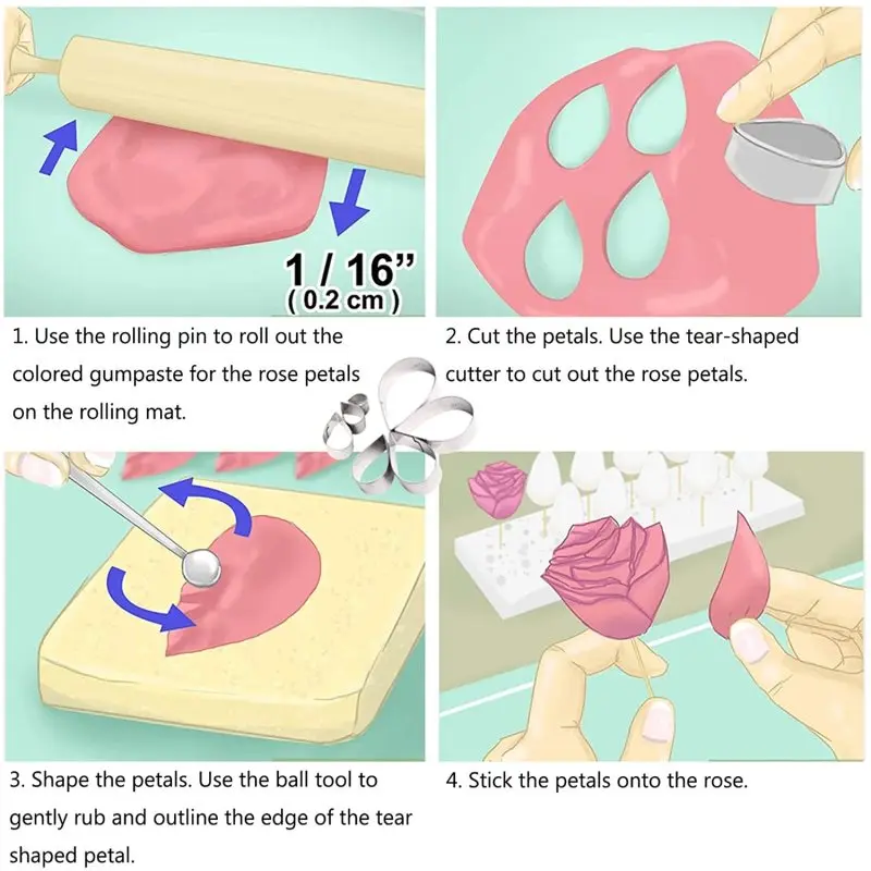 7Pcs Clay Cutter Stainless Steel Drop Round Ceramic Pottery Designer DIY Polymer Clay Craft Cutting Mold for Jewlery Pendant polymer clay tools clay sculpting tools clay craft tool