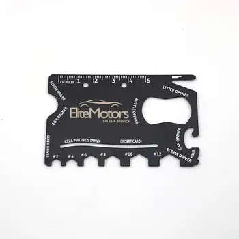 

Personalized Outdoor Multifunctional Credit Card Knife 18 In 1 Camping Hunting Pocket Survival Tool Bottle Opener Custom Logo