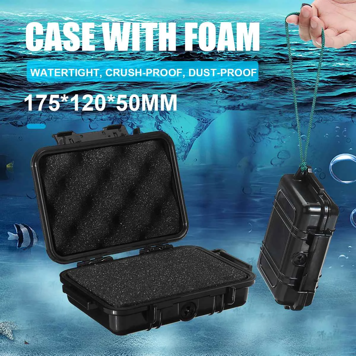 

MG180 Protective Safety Instrument Tool Box Waterproof Shockproof Storage Toolbox Sealed Tool Case Impact Resistant Suitcase