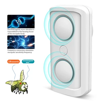 

Smart LCD Display Electronic Insects Repellent Ultrasonic Pest Repeller for Mice Roach Spider Ants Snake 24KHz-150KHz