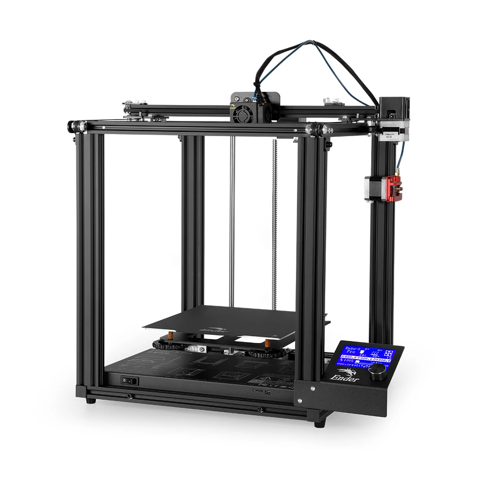 Creality 3D Ender-5 Pro Высокоточный 3d принтер DIY комплект с обновлением Бесшумная материнская плата PTFE трубки металлический экструдер 220*220*300