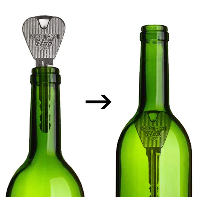 2 Pcs New Magic Trick Toy Folding Key Thru Bottle Or Ring Penetration Magic Trick Props Magic Joke Toy Easy To Play 1