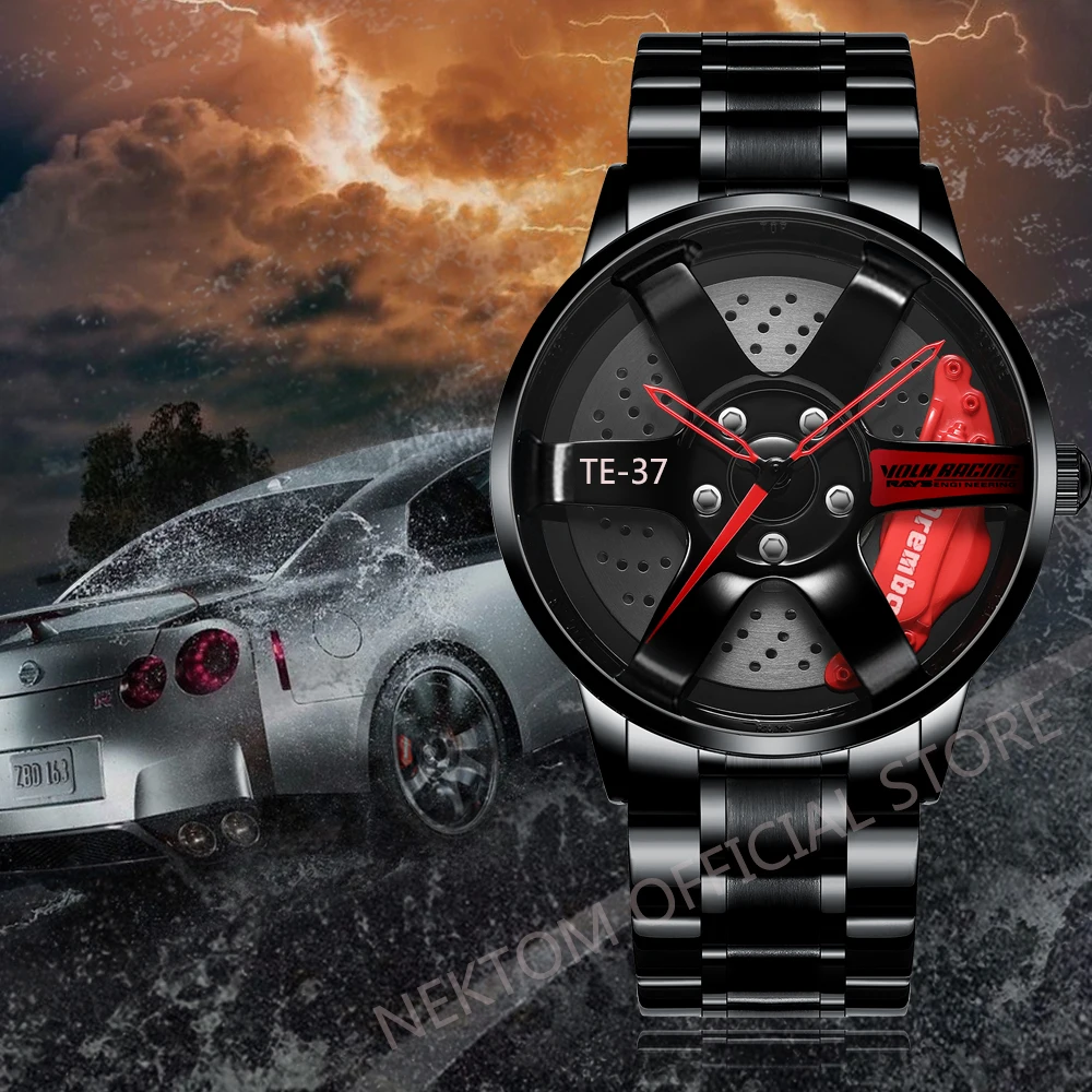 NEKTOM Homens Relógio De Roda de Carro Da Moda À Prova D