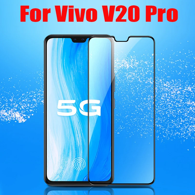 3D полное клеевое закаленное стекло для Vivo V20 Pro 5G покрытие Высокое качество 9H Защитная пленка экрана