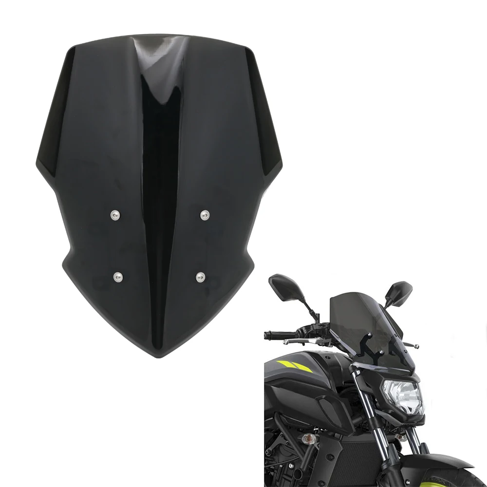 

Windshield Windscreen with Mounting Bracket For YAMAHA MT07 MT 07 2018 2019 FZ-07 FZ07 FZ 07 Wind Deflectors