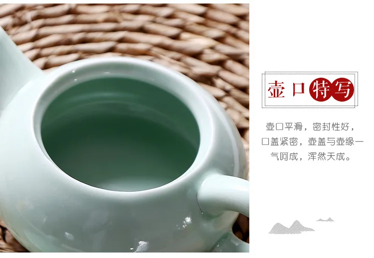 От производителя, Celadon, чайный набор с рыбками, креативная открывающаяся рекламная распродажа, подарок на заказ, керамический чайный набор кунг-фу