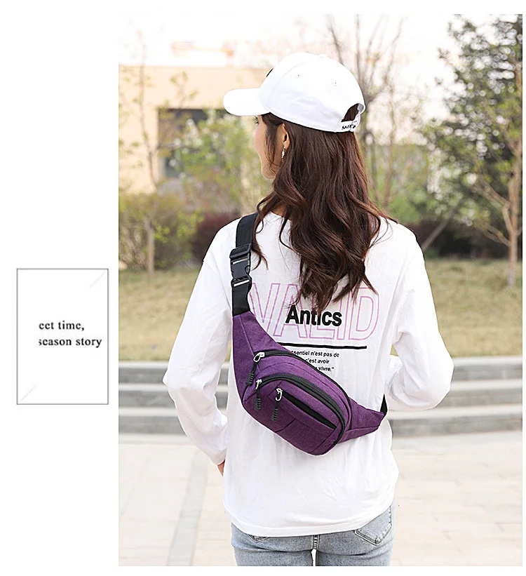 Men Waist Bag Fashion New Packs Purse Casual Large Phone Belt Hip Bag Heuptas Women's Travel Fanny Banana Bags