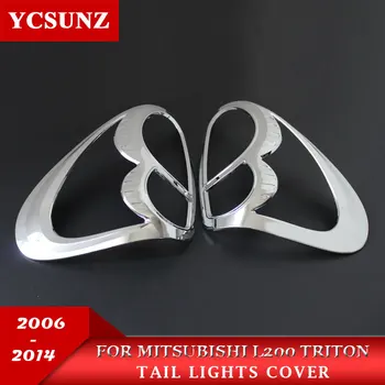 

Car Chrome Strips Styling Accessories Lamp Decoration Product ABS Rear Lamp Cover For Mitsubishi L200 Triton 2006 - 2014 Ycsunz