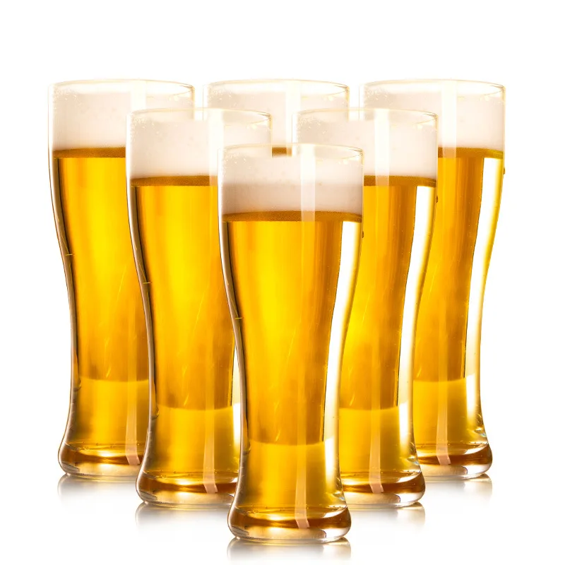 2pcs/Lot 470ML Transparent Beer Glass Large Beer Mug Thickening Creative Beer Cup for Bar Party Family World Cup Club Wine Glass